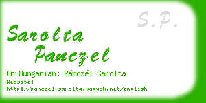 sarolta panczel business card