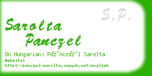 sarolta panczel business card